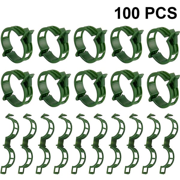 100 stk. plantestøtteclips, havestøtteclips, haveclips