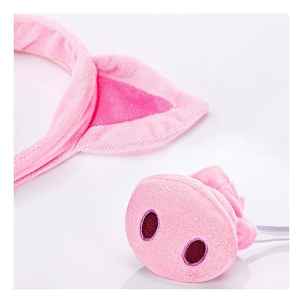 Set Grisöron Näsa Svans och fluga Rosa Grisdräkt