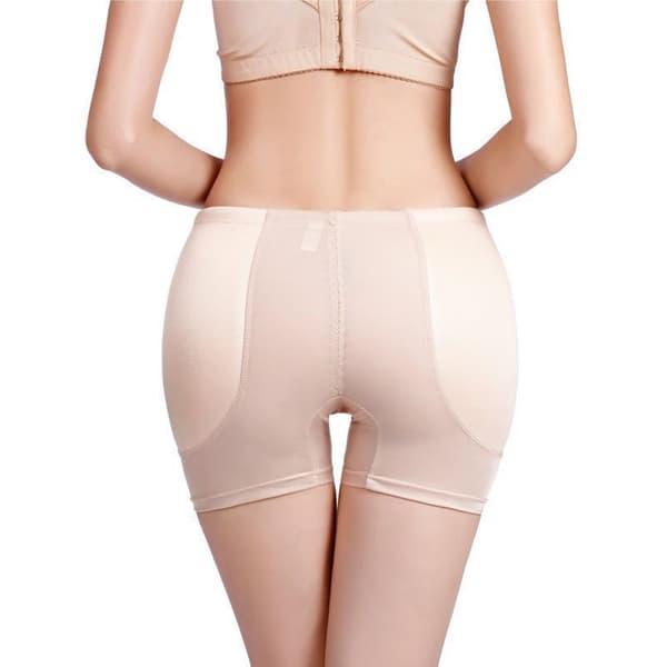 Hourglass Hips Dame Hoftepuder Enhancer til Push-Up Numse Trusser Beige L