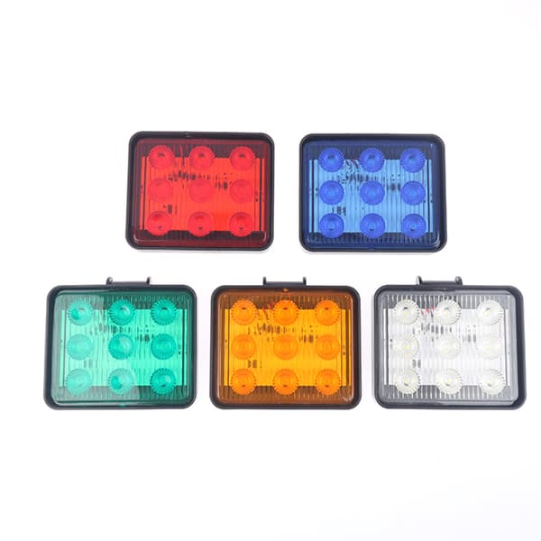DC 12-80V LED Strobe Advarselslys Lastbil Beacon Yellow