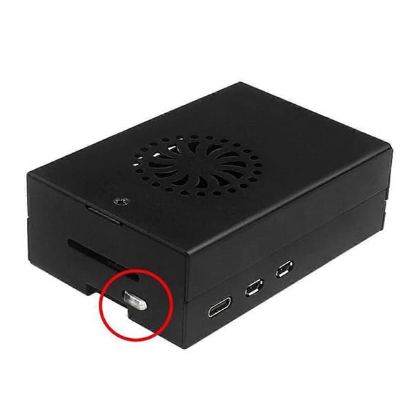 Aluminiumskabinet til 5, Pi 5-kabinet med PWM-blæser til 5 4GB/8GB, understøtter Pi 5 Active Cooler