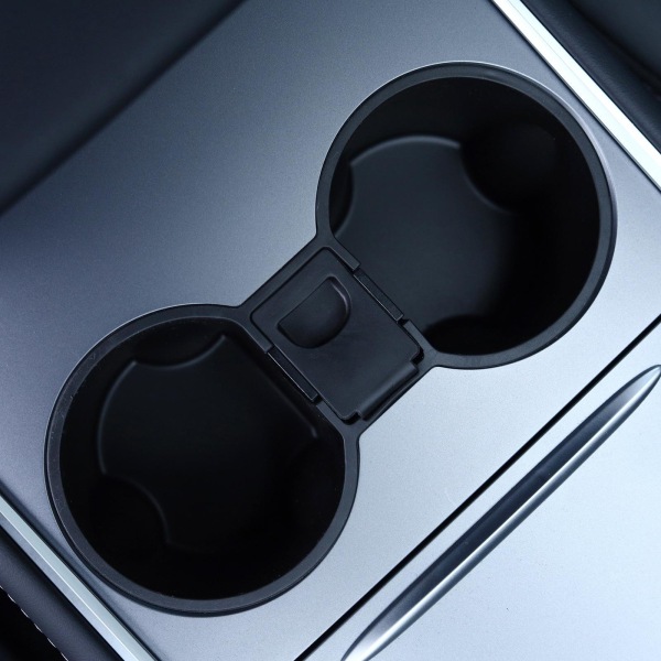 Läcksäker bilkopphållare i silikon för Tesla Model 3 Model Y