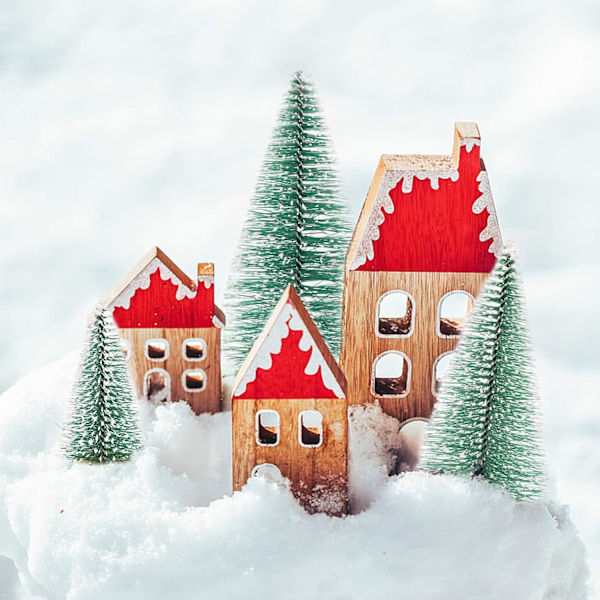 Miniatyr Sisal Juletre med trebase