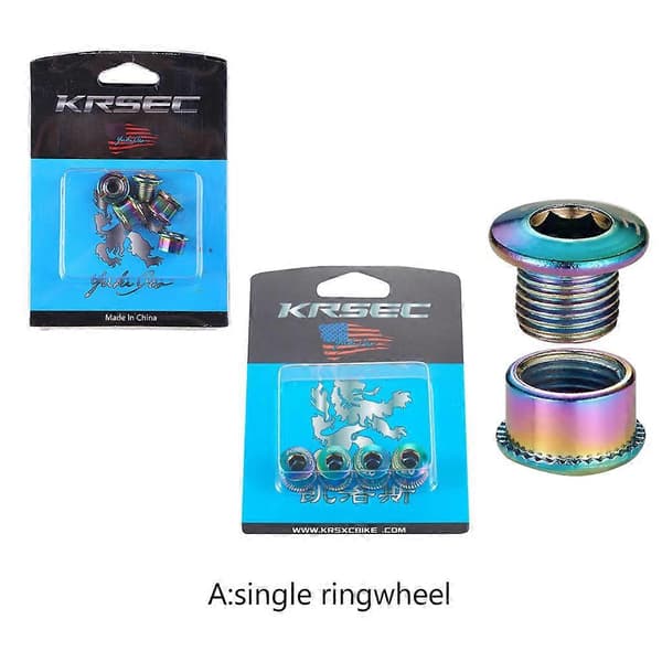 4 stk. 6/8 mm landevejs-MTB-cykelkrankbolte Cykelkædehjulsskruer