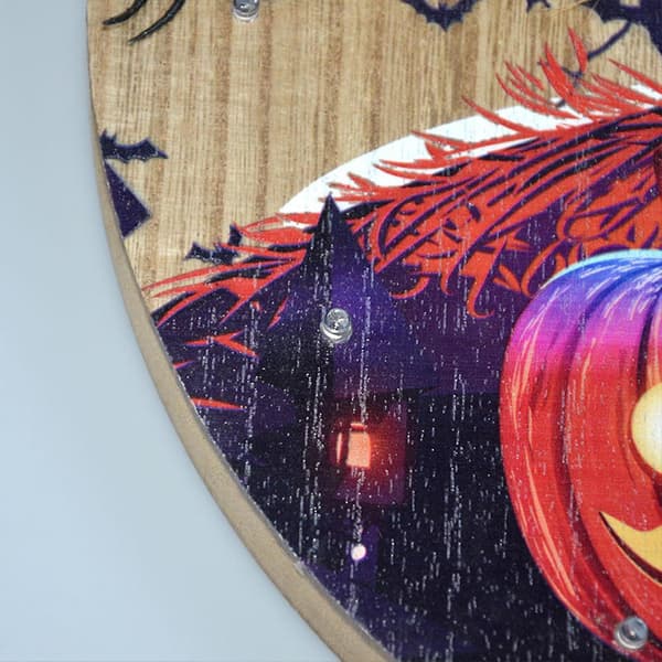 Hängande träskylt trädgård ytterdörr Halloween dekor