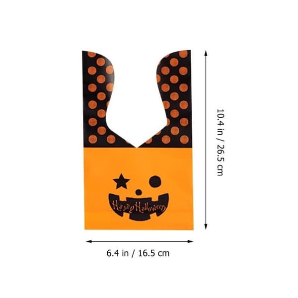 50-pack Halloween söta godispåsar för barn white 50pcs