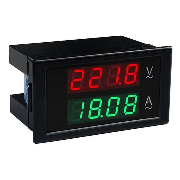 AC 80-300V 100A Digital Voltmeter Amperemeter Ampere Tester Måler Grøn Rød LED Amp Dual Display AC Pa