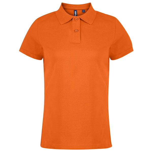 Asquith & Fox Naisten yksivärinen lyhythihainen pikeepaita Or Orange XS