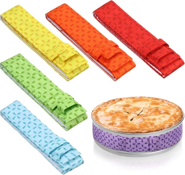 6 stk. bakestrimler Fargerik Bake Even Strip, Kakeform St