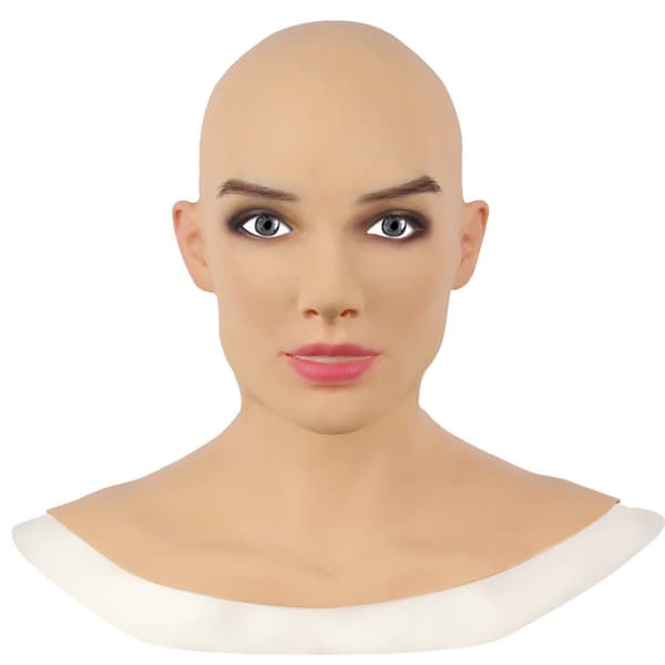 Kvinna Vacker Mask Halloween Mjuk Ganska vuxen Head Cover