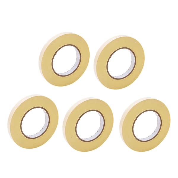 5 STK Hvit Acetate Stofftape Elektronisk Skjerm Kablingstape 0,22 mm Tykkelse på Limlag Vanlig