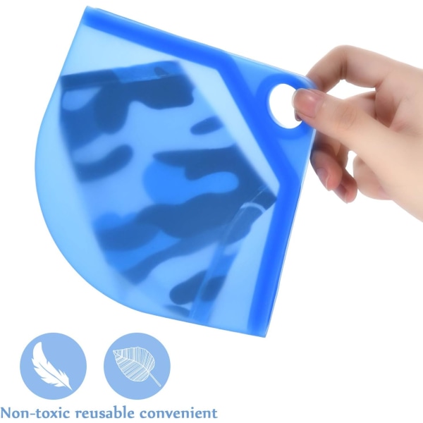4 Pack Masker Case Mask Förvaring Clip Hållare Ansikte Vikbar
