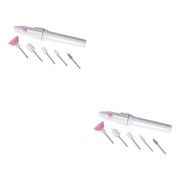 1/2/3 1x Portabel Elektrisk Nagelborrmaskin Set Polering för 2Set