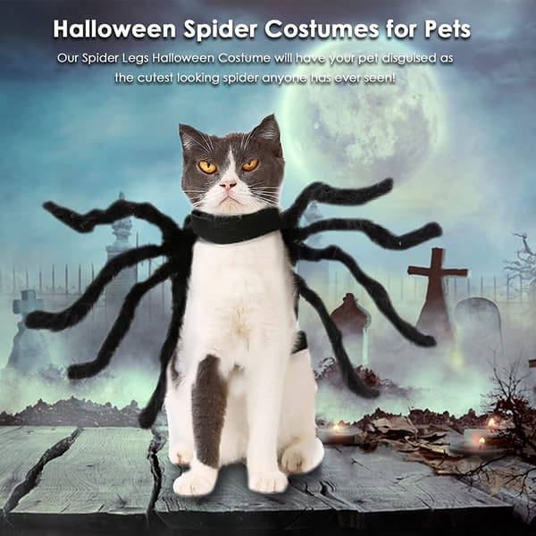 Hund Halloween Kostymer- Spindelkostym för Halloweenfest, för style 1