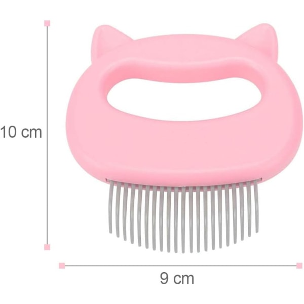 Cat Brush Dog Brush, Borste Självrengörande pälsborste för långt hår Borste pink
