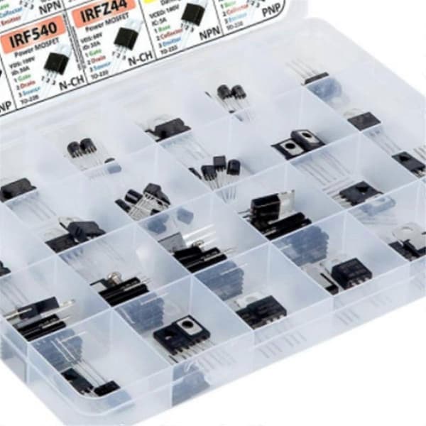 SOT-23-elektroniikkakomponentit, transistorit, BJT:t, MOSFETit, diodit, Schottky, kytkimet, 24 tyyppiä