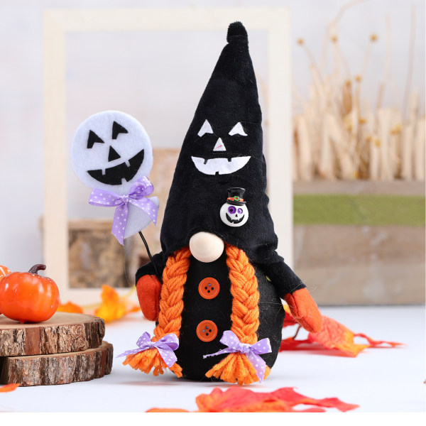 Förtjusande plysch Gnome Doll För Halloween Gåva och Samling Mjuk stoppad leksak för barn Heminredning Male