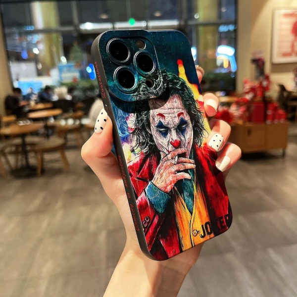 Fashion Joker phone case för Iphone 13/ pro Max/xr/max För Iphone 12/11pro cover Smoking Clown iPhone 13Pro