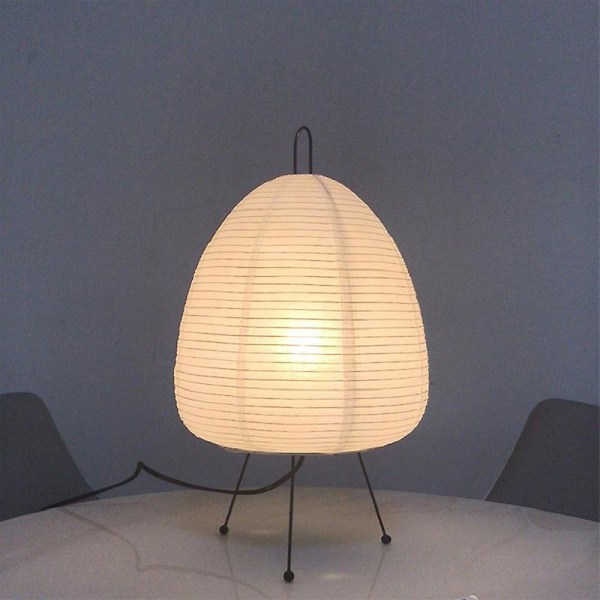 Japansk design Akari Noguchi Yong Bordslampa Printed Rispapper Lampa Sovrum Skrivbord Hem Loft Inredning Fyrkantig stativ Golvlampa EU Plug A and B Lamp