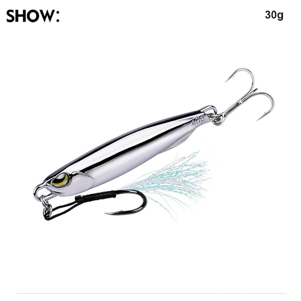 15g/20g//40g Metal Jig Fishing Lure Vikter Trolling Hard Ba 30g