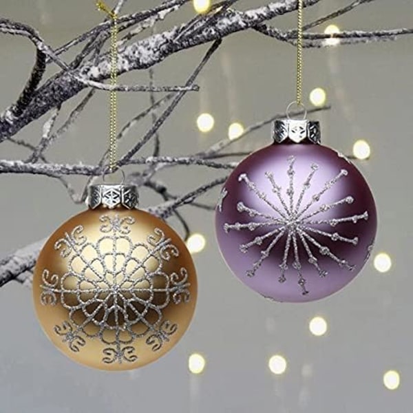 2,95" Juldekorationer Bollar 12 st Juldekorationer Set Wh