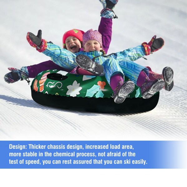 46 tommer Snow Sleds Snow Tube Sæde Stor oppustelig