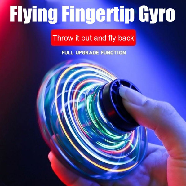 Mini Drone LED UFO Typ Flygande Helikopter Spinner Fingertop Upgr blue onesize