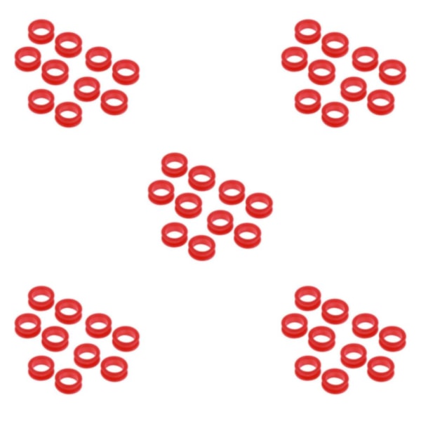 1/2/3/5 10x Parturi-Kampaaja Sakset Sormirengas Red 10 pcs 5PCS