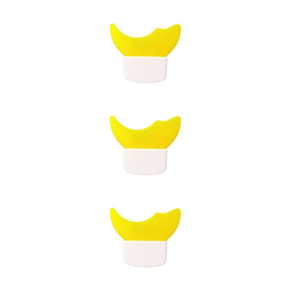 2/3/5 Multifunksjon Eyeliner Stensiler Silikon Mal Lazy Yellow 5.7 x 5cm 3Set