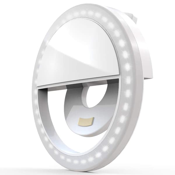 Selfie Ring Light Oppladbar Bærbar Selfie med clip-on