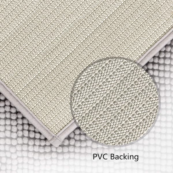 Halkfri, absorberande badmatta 80cm x 50cm Chenille Microfiber duschmatta för badrum, grå NO:3