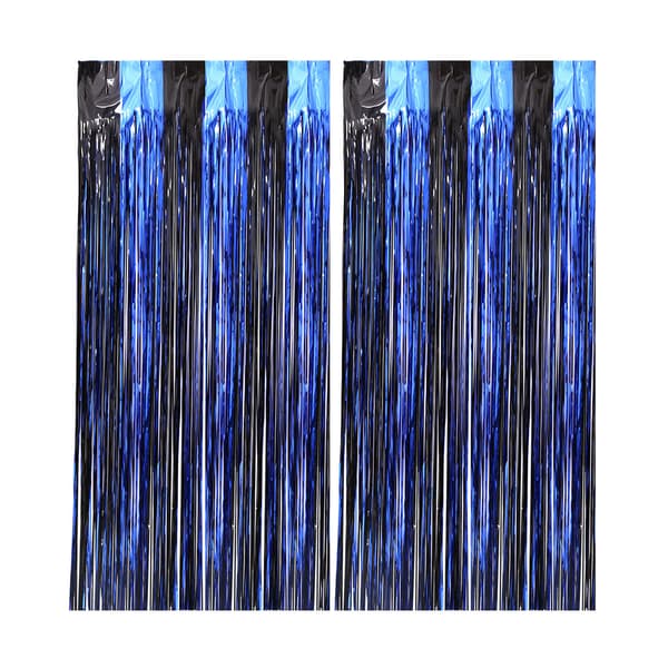 Gardiner Halloween Festdekorationer 2 stk Sort & Orange 1m*2m-blue+black