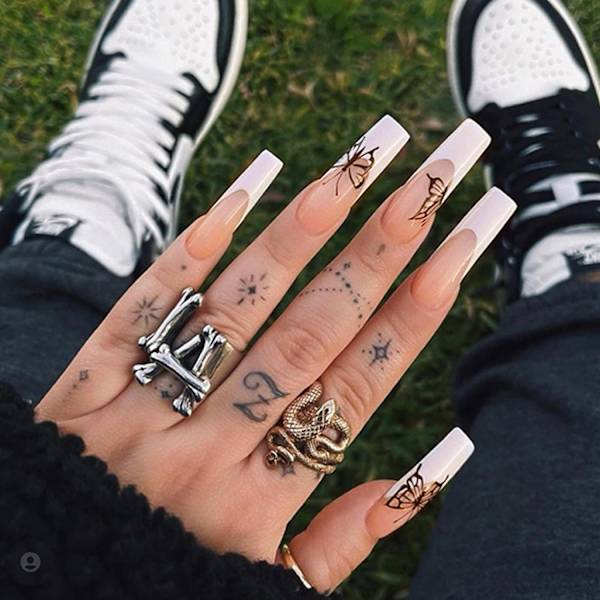 False Nails Set, Glossy Fake Nails Full Cover
