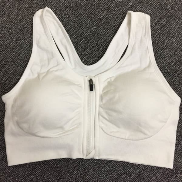 Kvinder Post-BH High Impact Front Lukning Lynlås Trådløs Post Urgery Support Trænings-BH Fuld Dækning Løbe-BH Rose Red S