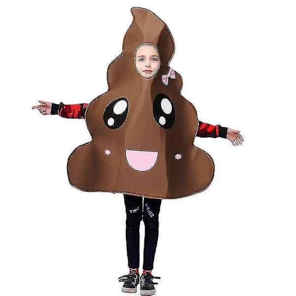 Rolig söt bajs Halloween kostym Cosplay kläder för barn Barn Tonåring Pojkar Dress Up Party Ee307