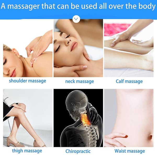 Axel Nackmassage, handhållen Roller Pain Relief Massager Pink Shape 3