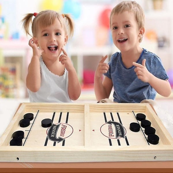 Hurtigt Hockey Sling Puck Spil Tempo Sling Puck Vinder Sjovt legetøj Brætspil Festspil Legetøj til voksne Børn Familiespil qd