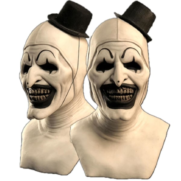 Halloween Skräck Rolig Latex Hel Huvudbonad Rolig Skräck Mask Leksaker Soulless Clown Mask