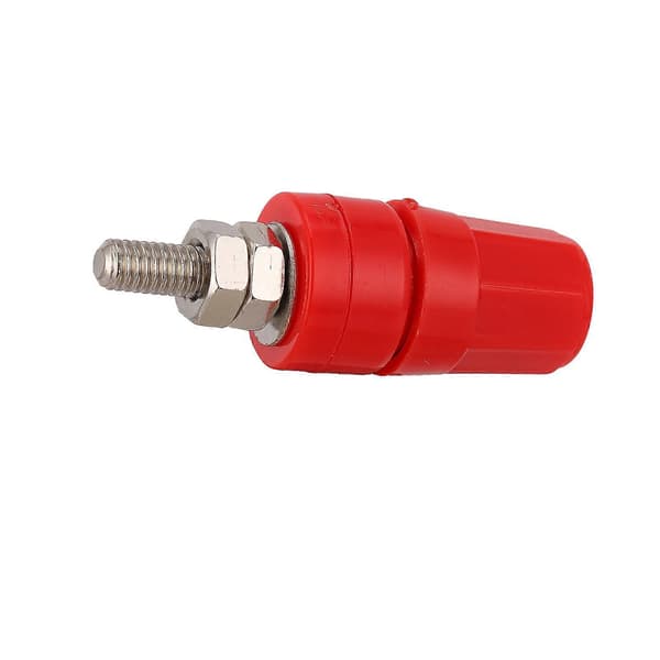 10 STK U50 4mm Kobberterminal Rød Sort Højttalerstik Forstærkerterminal Audio Hex Terminal