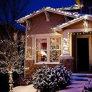 Solar String Lights Outdoor 50 Led 32 Fot Crystal Globe Lights W