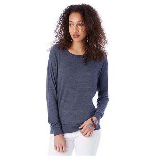 Vaihtoehtoiset vaatteet Naiset/Naiset Eco-Jersey louchy Pullover X Eco Ivory Eco True Navy S