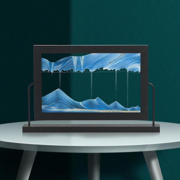 3D Glas Flydende Ing Ornt Hjem Rat Hem R Ornt Sky Blue 2XL