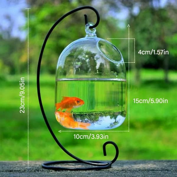 Riippuva lasinen akvaario Fish Tank WHITE 02 02
