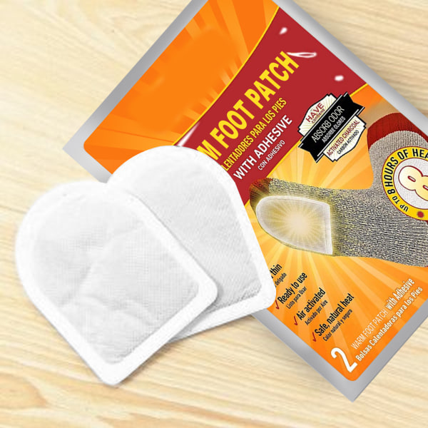Bärbar varm fotplåster Självuppvärmande innersula Paste Multipurpose Body Foot Warmer Sticker för vinter 14pcs