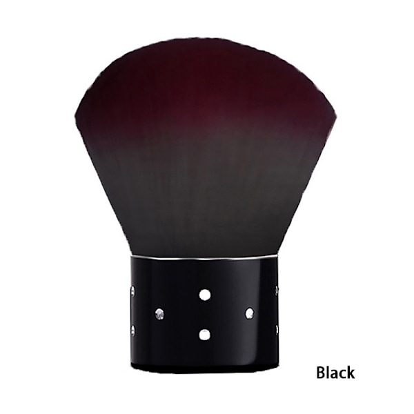 Soft Nail Cleaner Brush Mini Støvfjerner Rensebørste Negle Ar Black