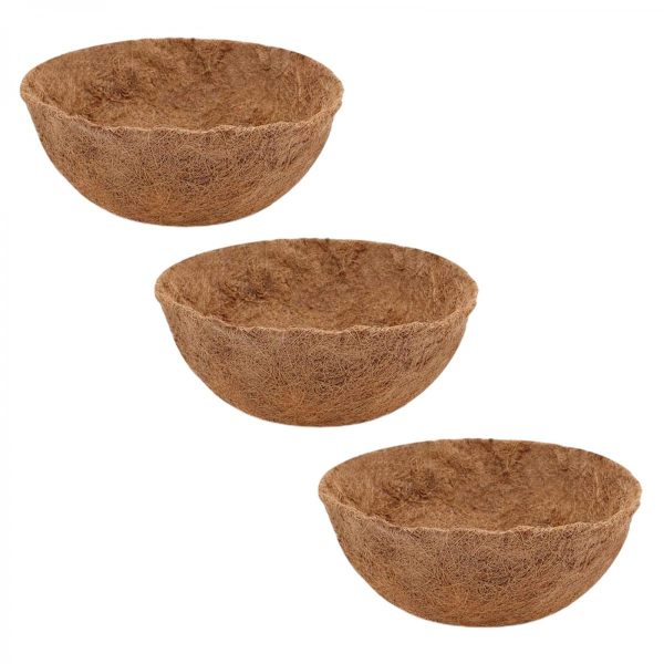 3st Coir Planter Ersättningsfoder Natur Coir Planter 20cm