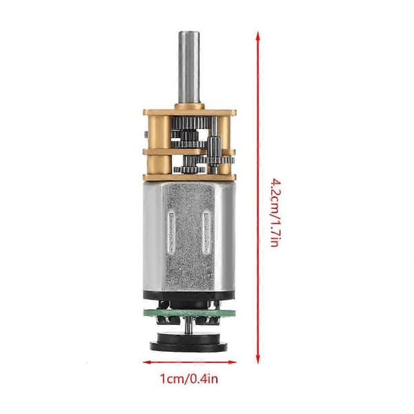 DC6V 2W GBMQ-GM12BY20 gearmotor med magnetisk kodet skive Hall-encoder (6V 30RPM)