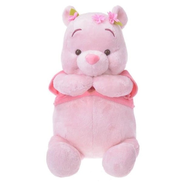 Nya Sakura Cherry Blossom Pink Puh Bear Plysch stoppade leksaksdockor 22cm Kawaii Nalle Puh Presenter för barn Barn