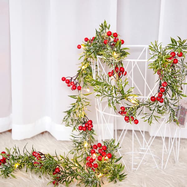 LED julslingor, julgirland med ljus inomhus style 1