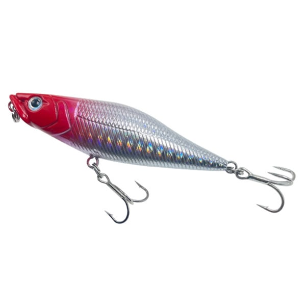 7,4 cm 6,5 g Bionisk agn Flytende vannpenn Bølgeklatrende propell Traktor Fiskeagn Fisketilbehør blue back